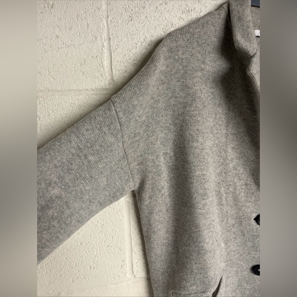 Madewell Women's Sz. M Grey Merino Wool Long Line Cardigan Sweater - Picture 10 of 10